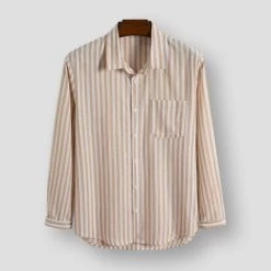 OG Waves Store Saint Morris Toulon Striped Shirt Men's Apparels