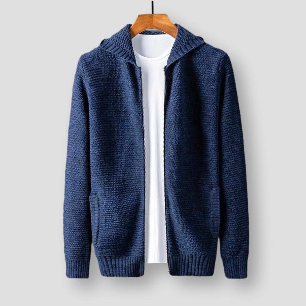 SHISENBU Official Store Sky Madrid Hooded Wool Cardigan 4 SHISENBU Official Store Sky Madrid Hooded Wool Cardigan
