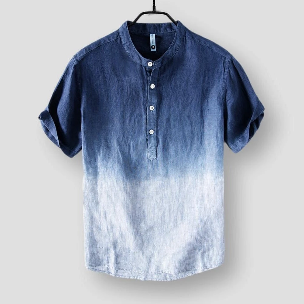 M Cotton Linen Store Men's Apparels Sky Madrid Bellshill Linen Shirt