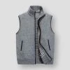 JayRuoYi Clothes Store Sky Madrid Knitted Pocket Vest