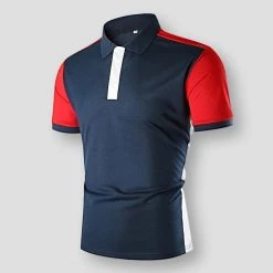 I Sexy Party Store Men's Apparels Saint Morris Weston Patchwork Polo Shirt