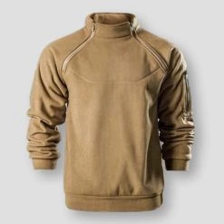Tangeel Store Sky Madrid Zipper Fleece Sweater