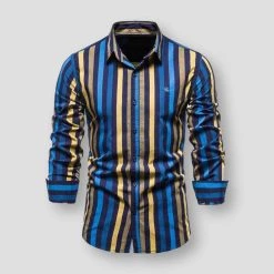 NEGIZBER Trend Store North Royal Colorful Striped Shirt