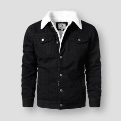 ClassDim Store Men's Apparels North Royal Fleece Denim Jacket 9 ClassDim Store Men's Apparels North Royal Fleece Denim Jacket