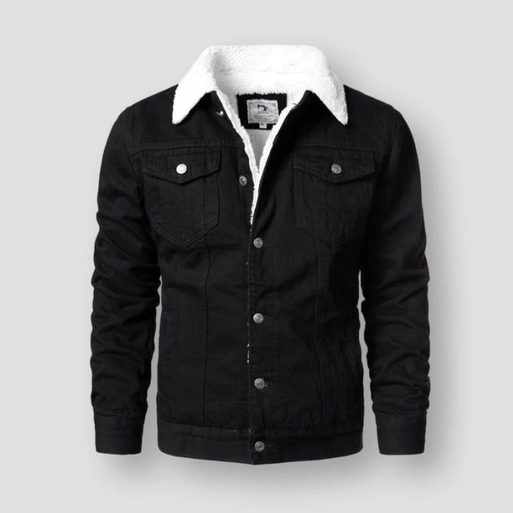 ClassDim Store Men's Apparels North Royal Fleece Denim Jacket 6 ClassDim Store Men's Apparels North Royal Fleece Denim Jacket