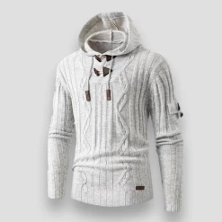 SelectClothes Store North Royal Knitted Hooded Pullover Men's Apparels