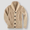 LASPERAL FashionDay Store Saint Morris Vintage Knitted Cardigan Men's Apparels