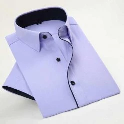 MACROSEA Men's Clothes Store Saint Morris Short Sleeve Button-Up Shirt