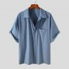 In My Closet Store Sky Madrid Contemporary Short Sleeve Shirt 1 In My Closet Store Sky Madrid Contemporary Short Sleeve Shirt