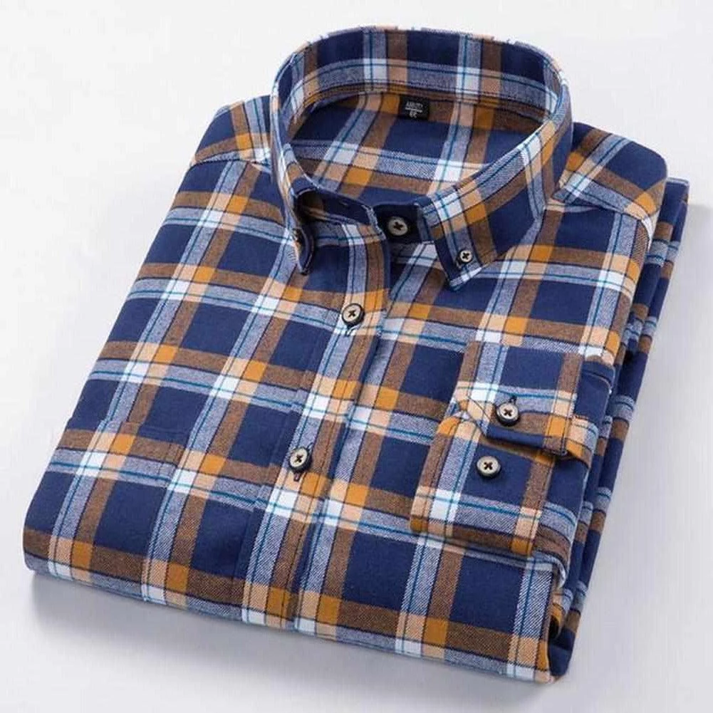 Q&L Factory Outlet Store Edison Plaid Shirt Men's Apparels 5 Q&L Factory Outlet Store Edison Plaid Shirt Men's Apparels