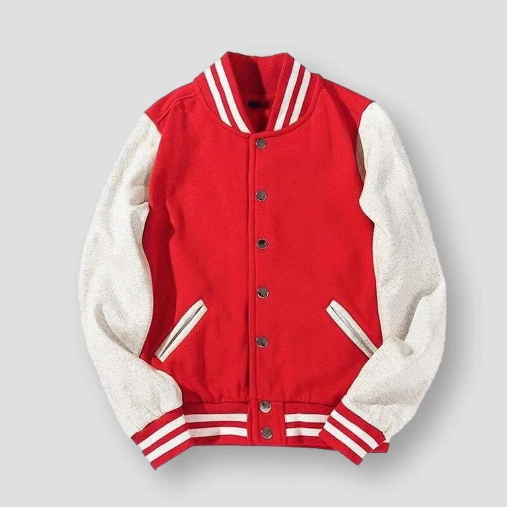 ZIIART Fahion Clothes Store Sky Madrid Baseball Striped Jacket Men's Apparels 5 ZIIART Fahion Clothes Store Sky Madrid Baseball Striped Jacket Men's Apparels