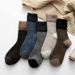 ZTOET Official Store North Royal Thermal Terry Socks