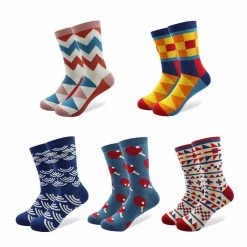 YOFOLENN Official Store Sky Madrid Colorful Socks (5 Pairs)
