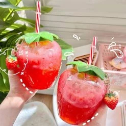 Welcome Drop Shipping Store Home Sky Madrid Strawberry Straw Cup