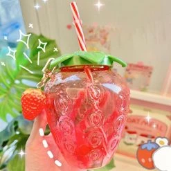 Welcome Drop Shipping Store Home Sky Madrid Strawberry Straw Cup