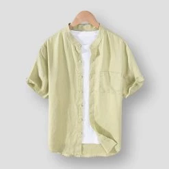 BOU Store Men's Apparels Saint Morris Ambler Linen Shirt
