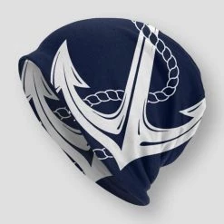 CHAMPRINT Tshirt Store Men's Apparels Sky Madrid Durby Anchor Beanie