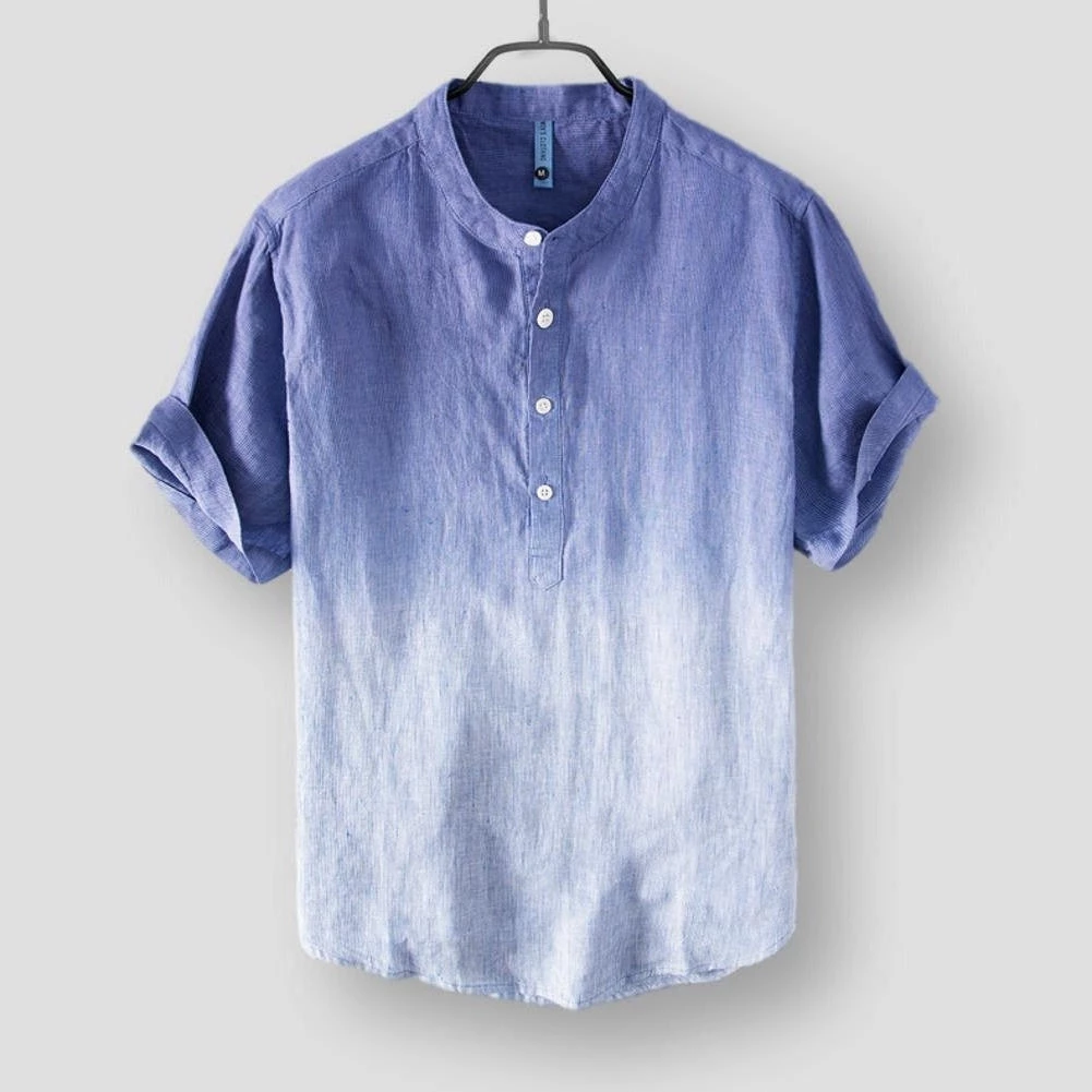 M Cotton Linen Store Men's Apparels Sky Madrid Bellshill Linen Shirt