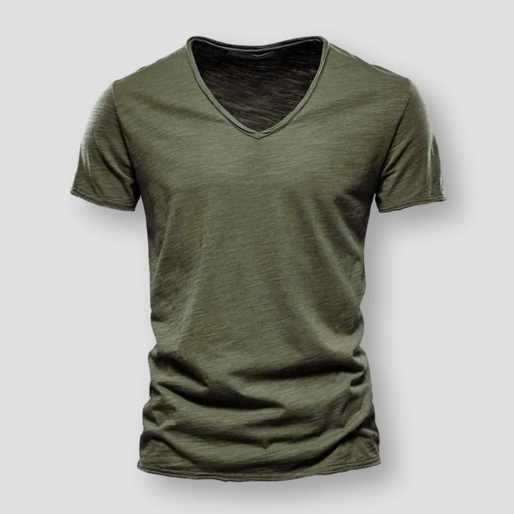 NEGIZBER Trend Store North Royal Casual V-Neck T-Shirt Men's Apparels 5 NEGIZBER Trend Store North Royal Casual V-Neck T-Shirt Men's Apparels
