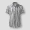 Samlona Apparel Store Men's Apparels Sky Madrid Cannet Striped Shirt 1 Samlona Apparel Store Men's Apparels Sky Madrid Cannet Striped Shirt