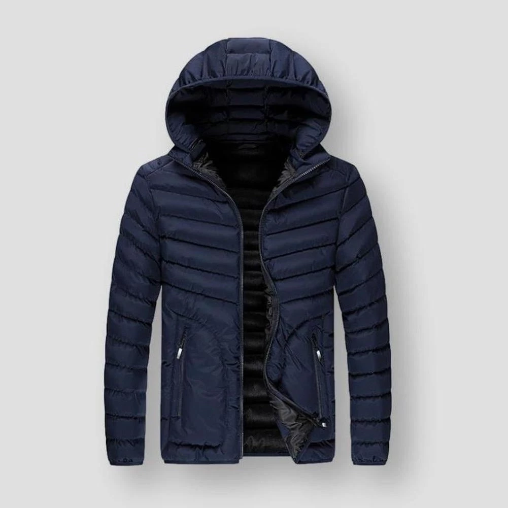 Lance Donovan Official Store Sky Madrid Quilted Hooded Parka Men's Apparels 3 Lance Donovan Official Store Sky Madrid Quilted Hooded Parka Men's Apparels
