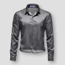 King Billion Official Store North Royal Feather Dress Shirt Men's Apparels