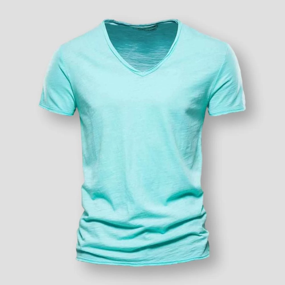 NEGIZBER Trend Store North Royal Casual V-Neck T-Shirt Men's Apparels 6 NEGIZBER Trend Store North Royal Casual V-Neck T-Shirt Men's Apparels
