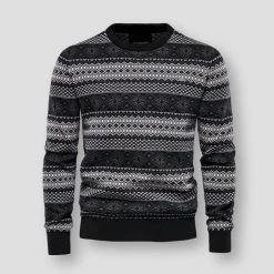 AIOPESON Official Store Saint Morris Graphic Knitted Pullover Men's Apparels