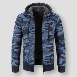 S-W-G Menswear Store Store Men's Apparels Saint Morris Camo Hooded Cardigan