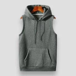 Moon Mogul North Royal Hooded Pocket Tank Top