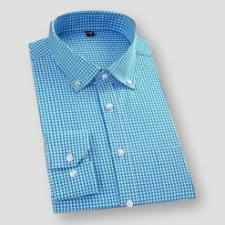 BAIDAFEI Official Store Men's Apparels North Royal Essential Plaid Shirt