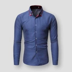 Hisir Store Saint Morris Slim Polka Dot Dress Shirt