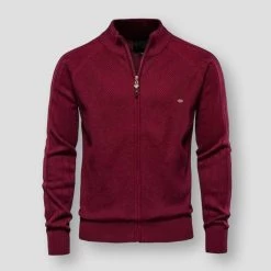 AIOPESON Official Store Sky Madrid Cambridge Zip-Up Cardigan Men's Apparels