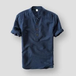 Cotton Linen Store Sky Madrid Pireas Linen Shirt Men's Apparels 11 Cotton Linen Store Sky Madrid Pireas Linen Shirt Men's Apparels