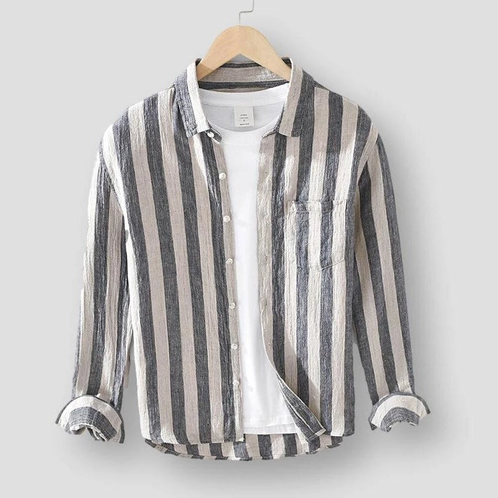 Cotton Linen Store Men's Apparels Sky Madrid Rostock Linen Shirt 3 Cotton Linen Store Men's Apparels Sky Madrid Rostock Linen Shirt