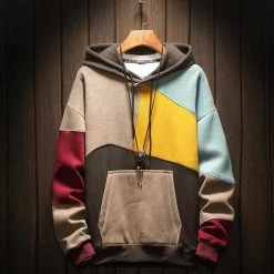 1251 Store Men's Apparels Sky Madrid Elevate Patchwork Hoodie