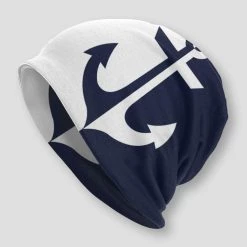 CHAMPRINT Tshirt Store Men's Apparels Sky Madrid Durby Anchor Beanie