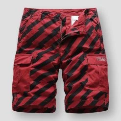 Quality Apparel Store Saint Morris Striped Cargo Shorts Men's Apparels