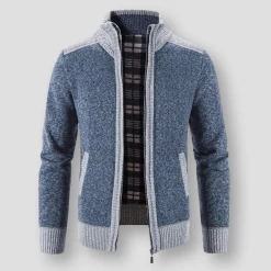 Shop911555224 Store Men's Apparels Sky Madrid Wool Knitted Jacket
