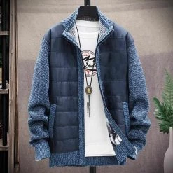 Xiaojin999 Store Men's Apparels Casual Puffer Cardigan