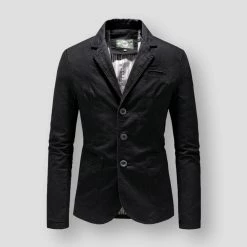 Pinecypress Official Store Sky Madrid Concord Cotton Blazer Men's Apparels