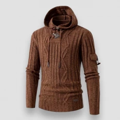 SelectClothes Store North Royal Knitted Hooded Pullover Men's Apparels