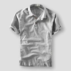 LFFMHMT China Store Sky Madrid Fortaleza Linen Shirt