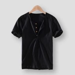 M Cotton Linen Store Sky Madrid Tyrol Cotton Shirt Men's Apparels