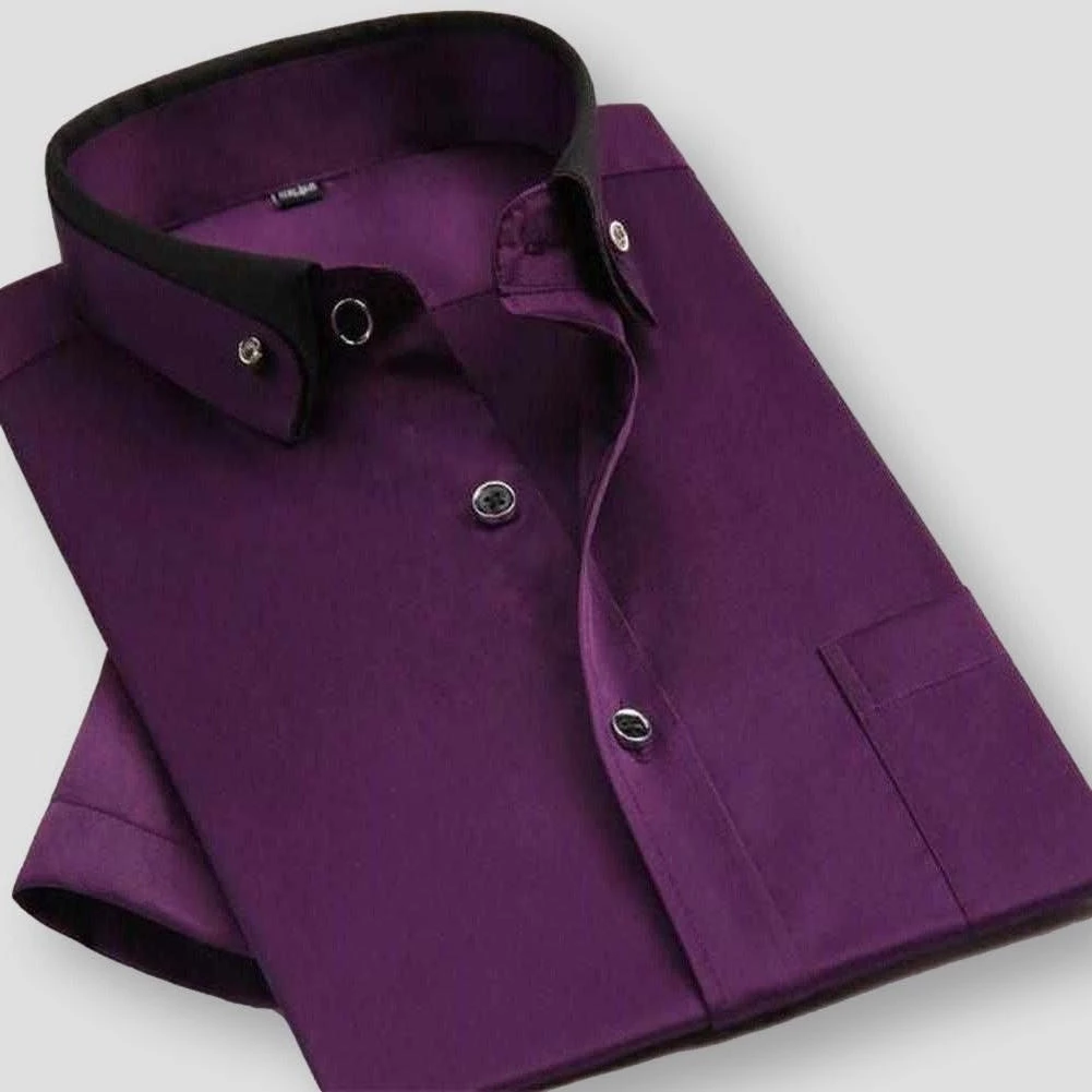 High Quality Items Store Sky Madrid Dual Tone Short Sleeve Shirt Men's Apparels 6 High Quality Items Store Sky Madrid Dual Tone Short Sleeve Shirt Men's Apparels