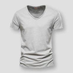 NEGIZBER Trend Store North Royal Casual V-Neck T-Shirt Men's Apparels 16 NEGIZBER Trend Store North Royal Casual V-Neck T-Shirt Men's Apparels