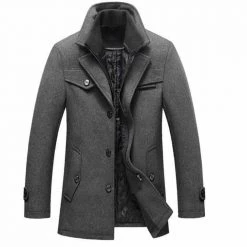Linstone Clothes Store Men's Apparels Pierre Pea Coat 9 Linstone Clothes Store Men's Apparels Pierre Pea Coat