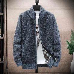 S-W-G Menswear Store Store North Royal Varsity Wool Cardigan Men's Apparels