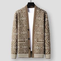 Shop4649205 Store Men's Apparels Saint Morris Graphic Wool Cardigan