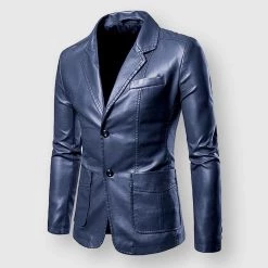 DUOFIER Online Store Men's Apparels Saint Morris Reims Leather Jacket